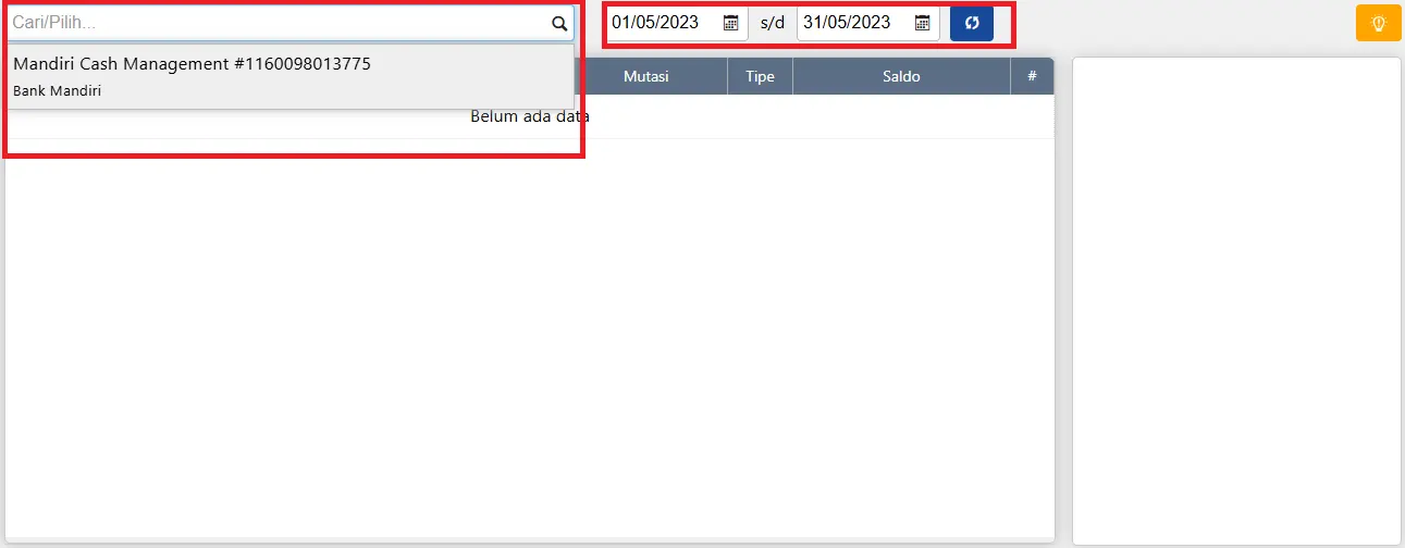 impor rekening koran Accurate